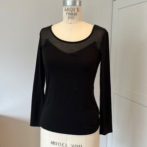 Women's long sleeve black shirt